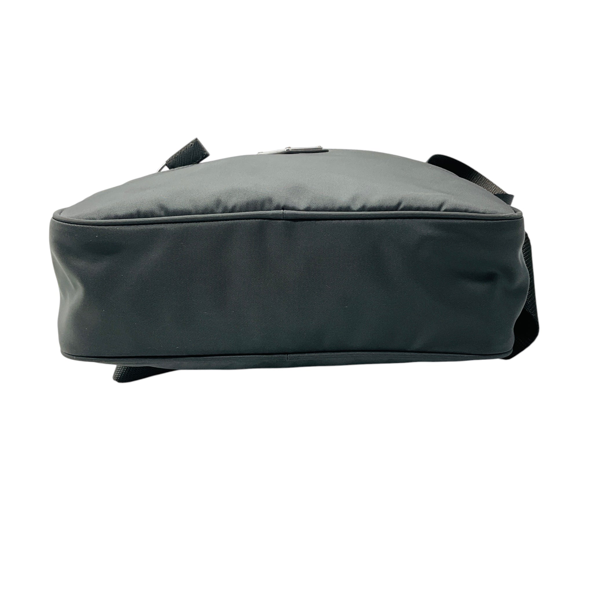 Prada Grey Re-Nylon Shoulder Bag with Pouch
