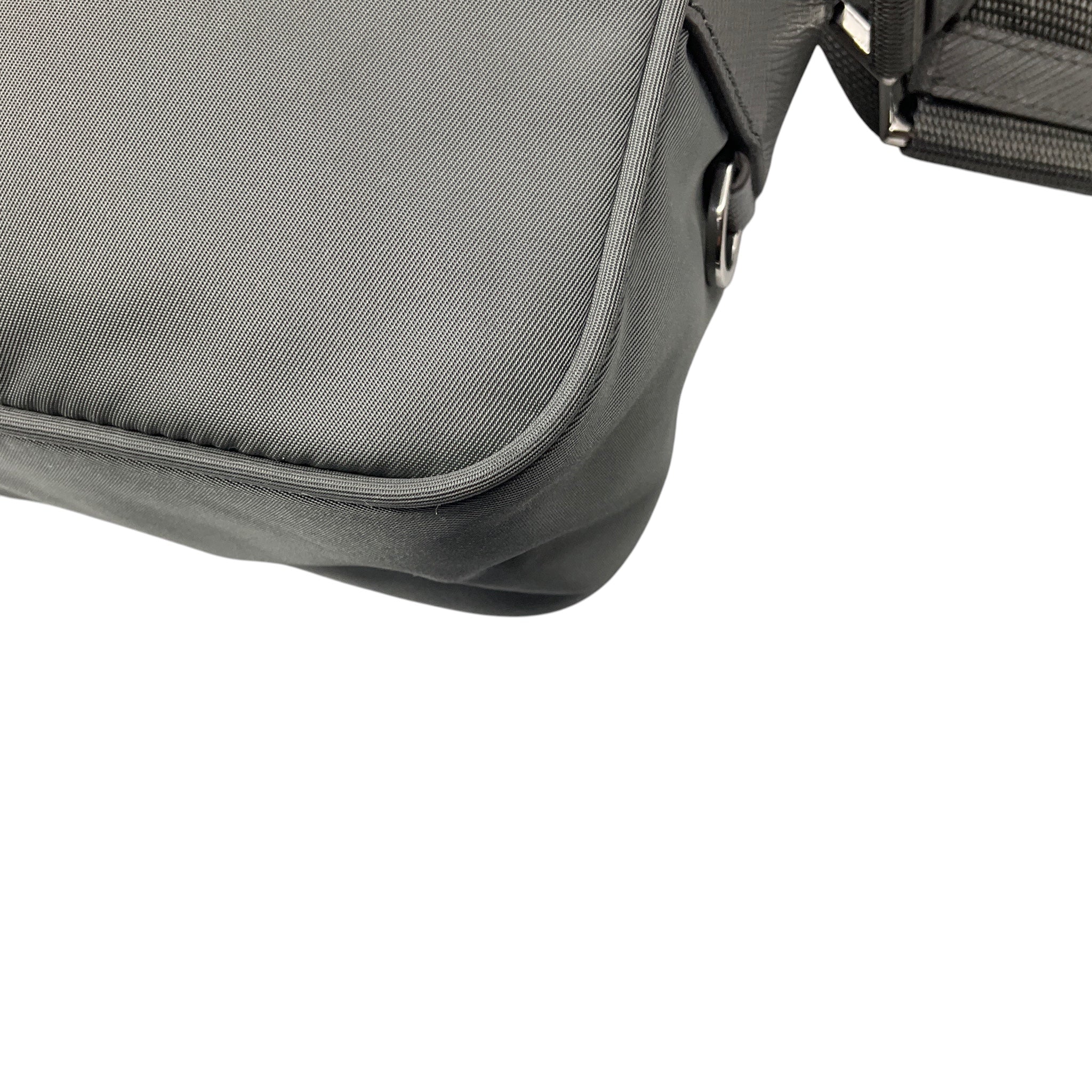 Prada Grey Re-Nylon Shoulder Bag with Pouch