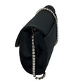Load image into Gallery viewer, Givenchy Black Satin Evening Bag with Crystal Embellished Chain Strap
