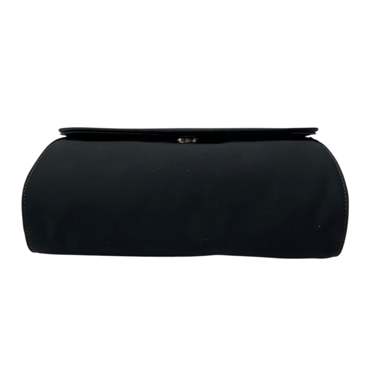 Givenchy Black Satin Evening Bag with Crystal Embellished Chain Strap
