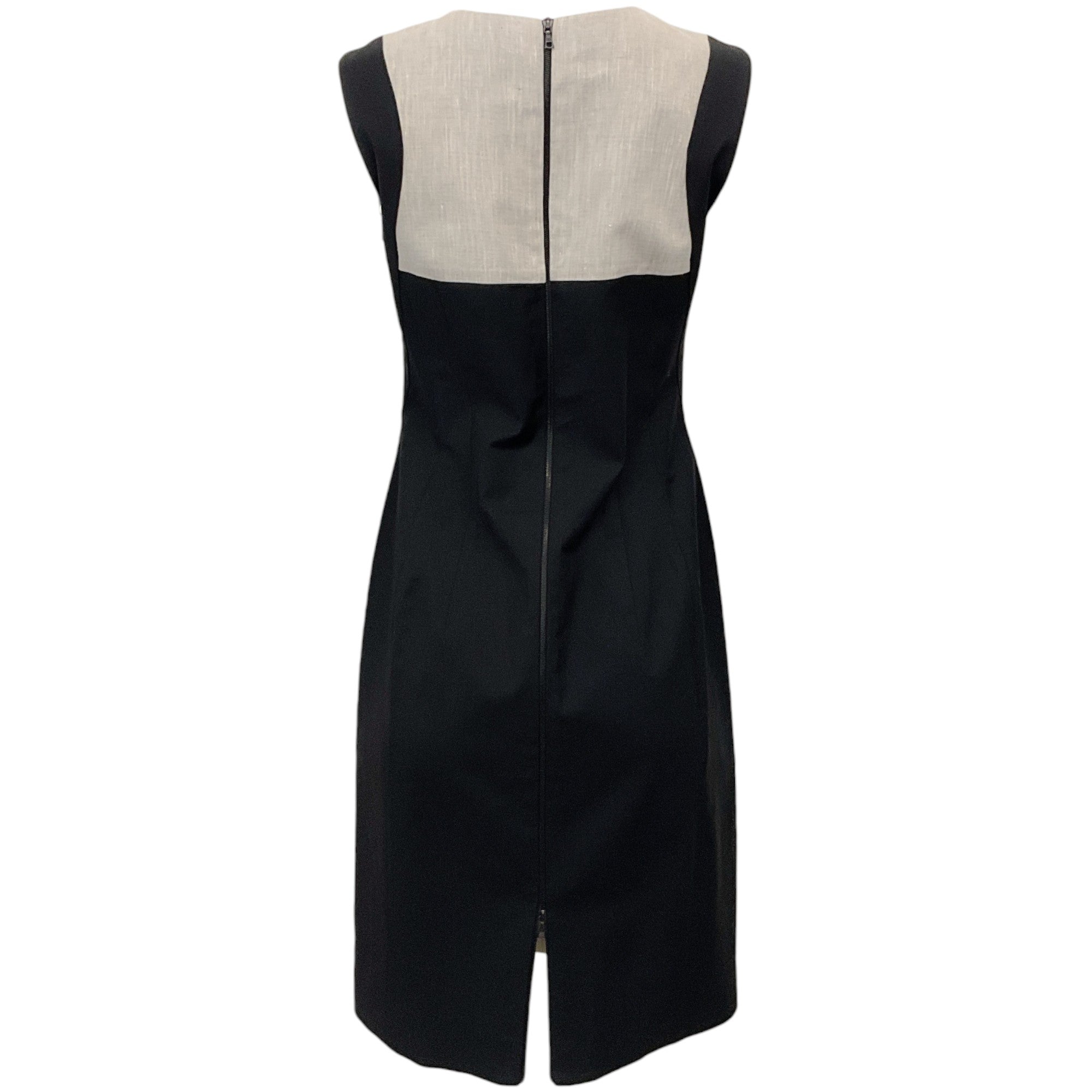 Narciso Rodriguez Oat / Black Dress with Back Zipper