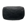 Load image into Gallery viewer, Bottega Veneta Black Intrecciato Woven Leather Double Top Handle Handbag
