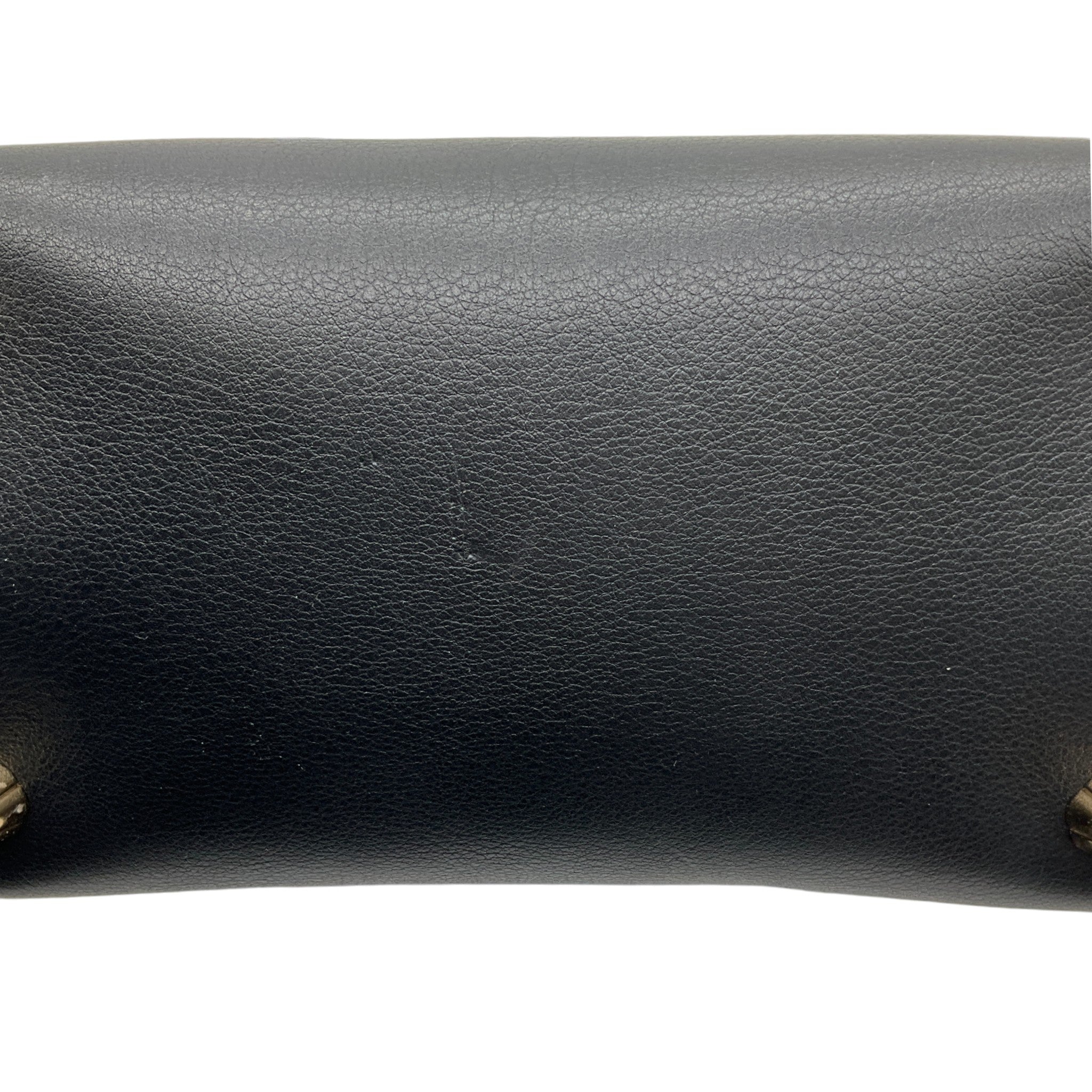 Salvatore Ferragamo Black Leather Jet Set Bag with Strap