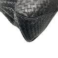 Load image into Gallery viewer, Bottega Veneta Black Intrecciato Woven Leather Double Top Handle Handbag
