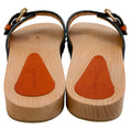Load image into Gallery viewer, Isabel Marant Natural Leather Jaso Eyelet Grommet Wood Slide Sandals
