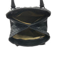 Load image into Gallery viewer, Bottega Veneta Black Intrecciato Woven Leather Double Top Handle Handbag
