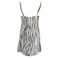 Load image into Gallery viewer, Valentino Ivory / Black Zebra Print Sleeveless Crepe Mini Dress
