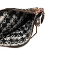 Load image into Gallery viewer, Thomas Wylde Black Day of the Dead Punk Leather Rose Gold Skull Stud Clutch Bag
