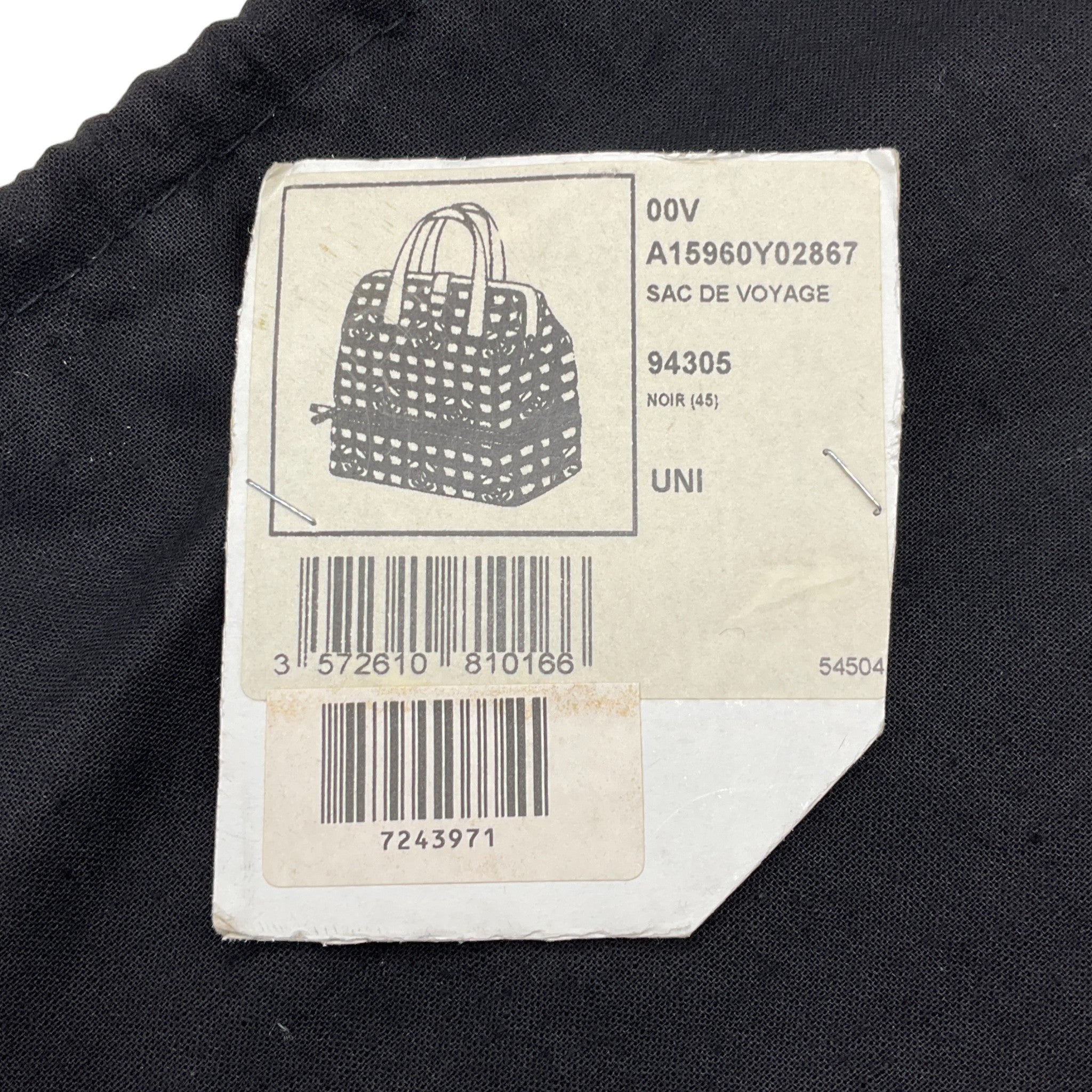 Chanel Vintage 2000 Khaki Travel Ligne Sac de Voyage