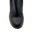 Load image into Gallery viewer, Chloe Dark Grey Leather Pull On Ankle Booties
