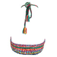 Load image into Gallery viewer, Etro Green Multicolor Maglia Loto Cropped Crochet Knit Top
