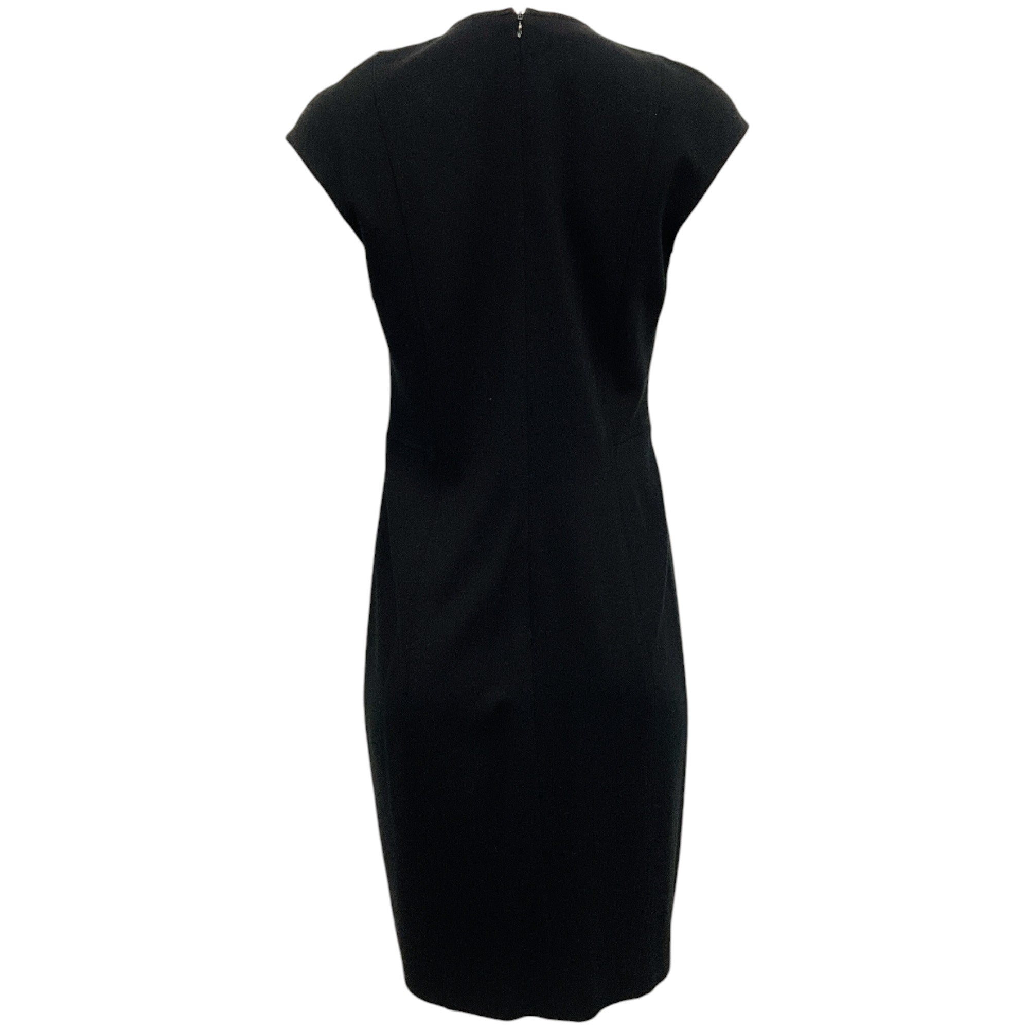 Akris Punto Black Classic Sleeveless Dress with Front Zipper