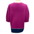 Load image into Gallery viewer, Dries Van Noten Magenta / Navy Blue Wool and Cashmere Knit Sweater
