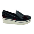 Load image into Gallery viewer, Stella McCartney Black / Burgundy Binx Star Platform Shoes
