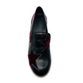 Load image into Gallery viewer, Stella McCartney Black / Burgundy Binx Star Platform Shoes
