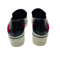 Load image into Gallery viewer, Stella McCartney Black / Burgundy Binx Star Platform Shoes
