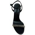 Load image into Gallery viewer, Casadei Black Rhinestone Embellished Stratosphere Sandals
