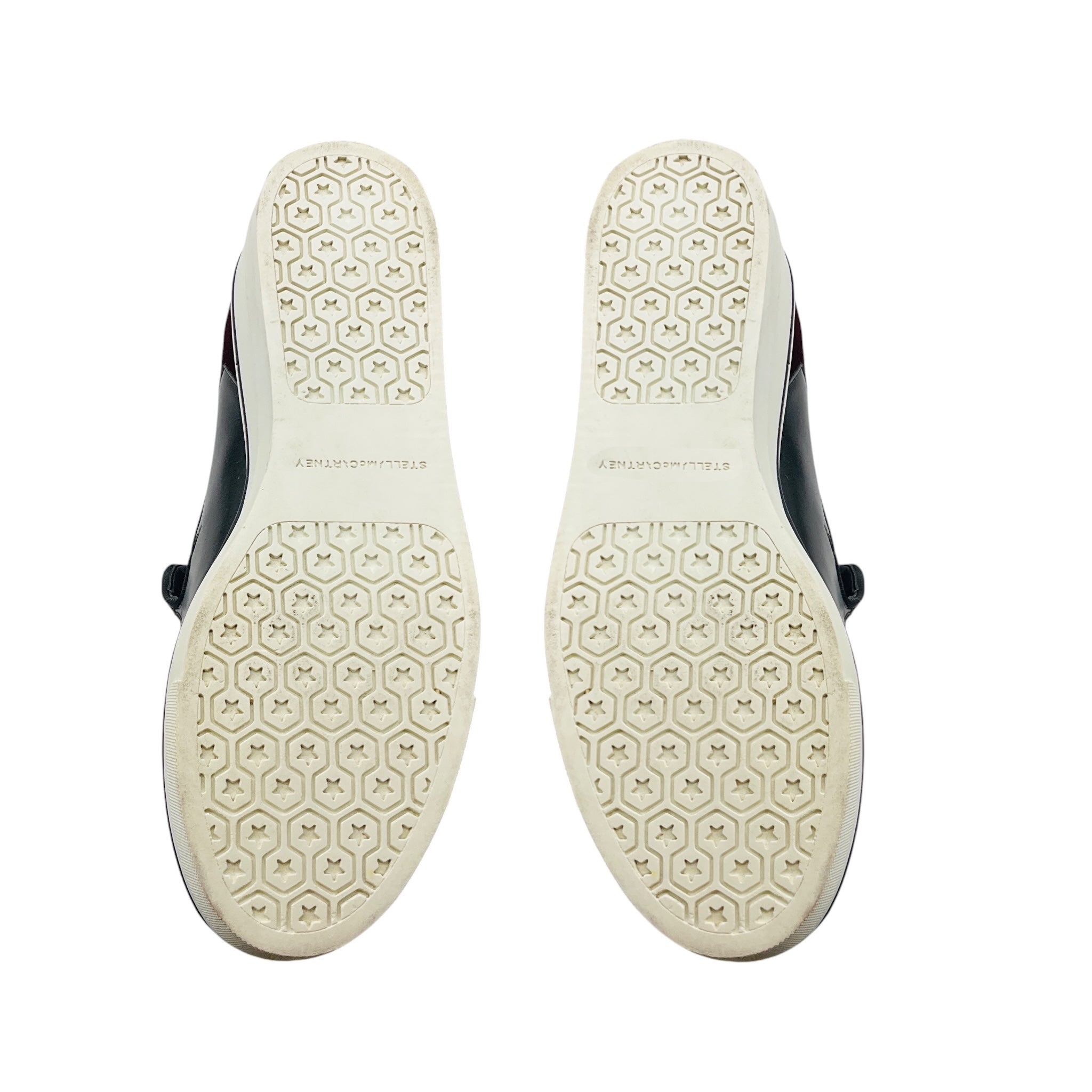 Stella McCartney Black / Burgundy Binx Star Platform Shoes