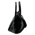 Load image into Gallery viewer, Malej Black Textured Patent Leather Ashiya Handbag
