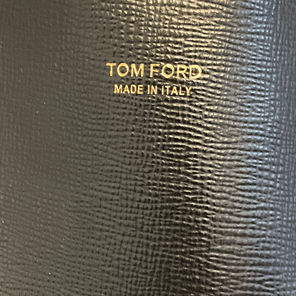 Tom Ford Black Saffiano Leather T Tote Bag