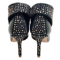 Load image into Gallery viewer, Malone Souliers Black Fold Over Booties with Crystal Embellishments

