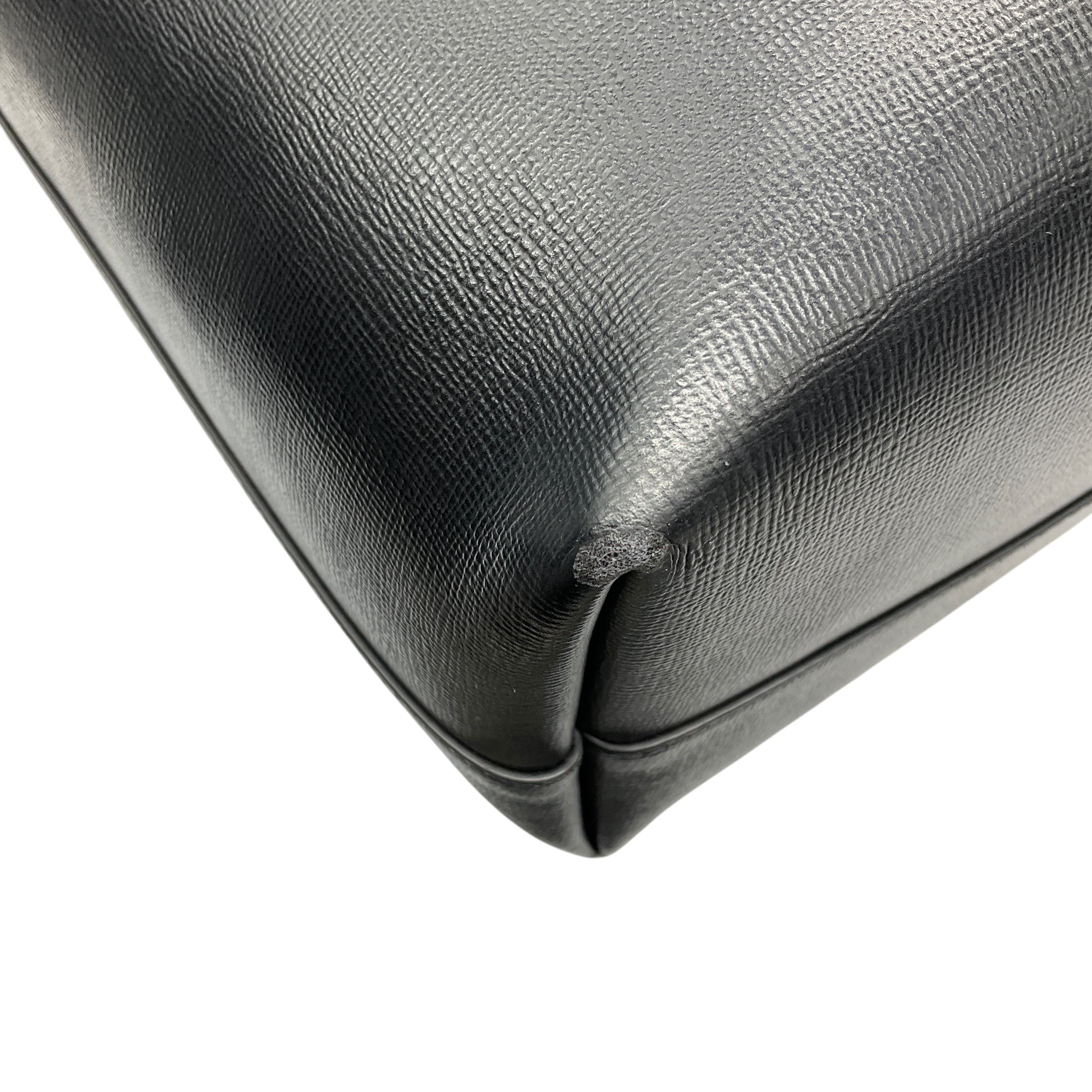 Tom Ford Black Saffiano Leather T Tote Bag