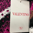Load image into Gallery viewer, Valentino Fuchsia / Tobacco / White / Black Strapless Striped Knit Crop Top
