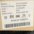 Load image into Gallery viewer, Malej Black Textured Patent Leather Ashiya Handbag
