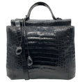 Load image into Gallery viewer, Nancy Gonzalez Black Crocodile Satchel

