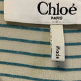 Load image into Gallery viewer, Chloe Ivory / Blue Striped Silk Blouse
