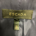 Load image into Gallery viewer, Escada Navy Blue Two Button Velvet Blazer with Bow Detail
