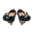 Load image into Gallery viewer, Fendi Red Multi Colibri Gingham Plaid Slingback Pumps

