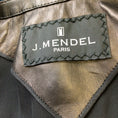 Load image into Gallery viewer, J. Mendel Teal / Black Leather Trimmed Floral Corded Lace Moto Zip Jacket
