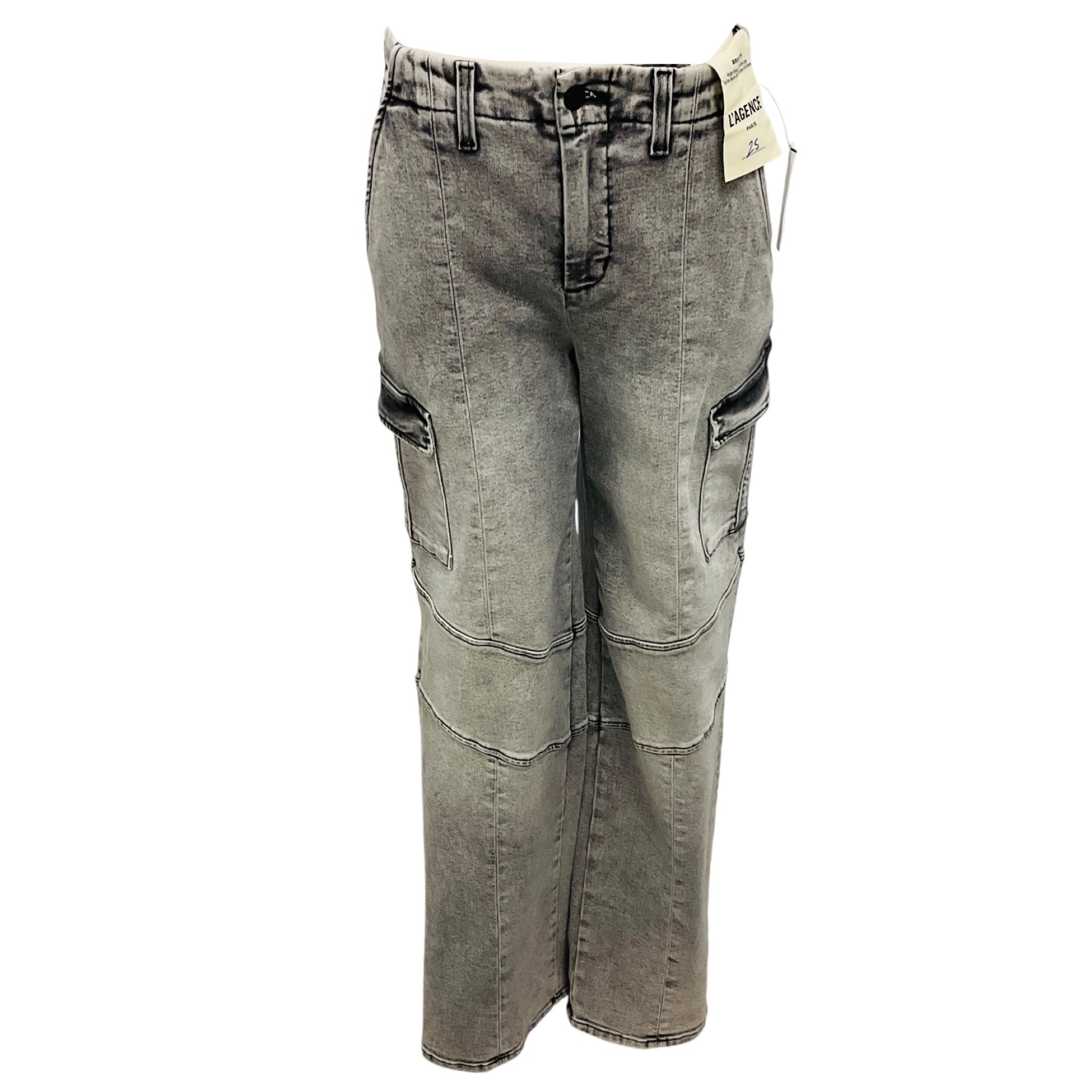 L'Agence Clifton Wash Brooklyn High Rise Utility Wide Leg Jeans