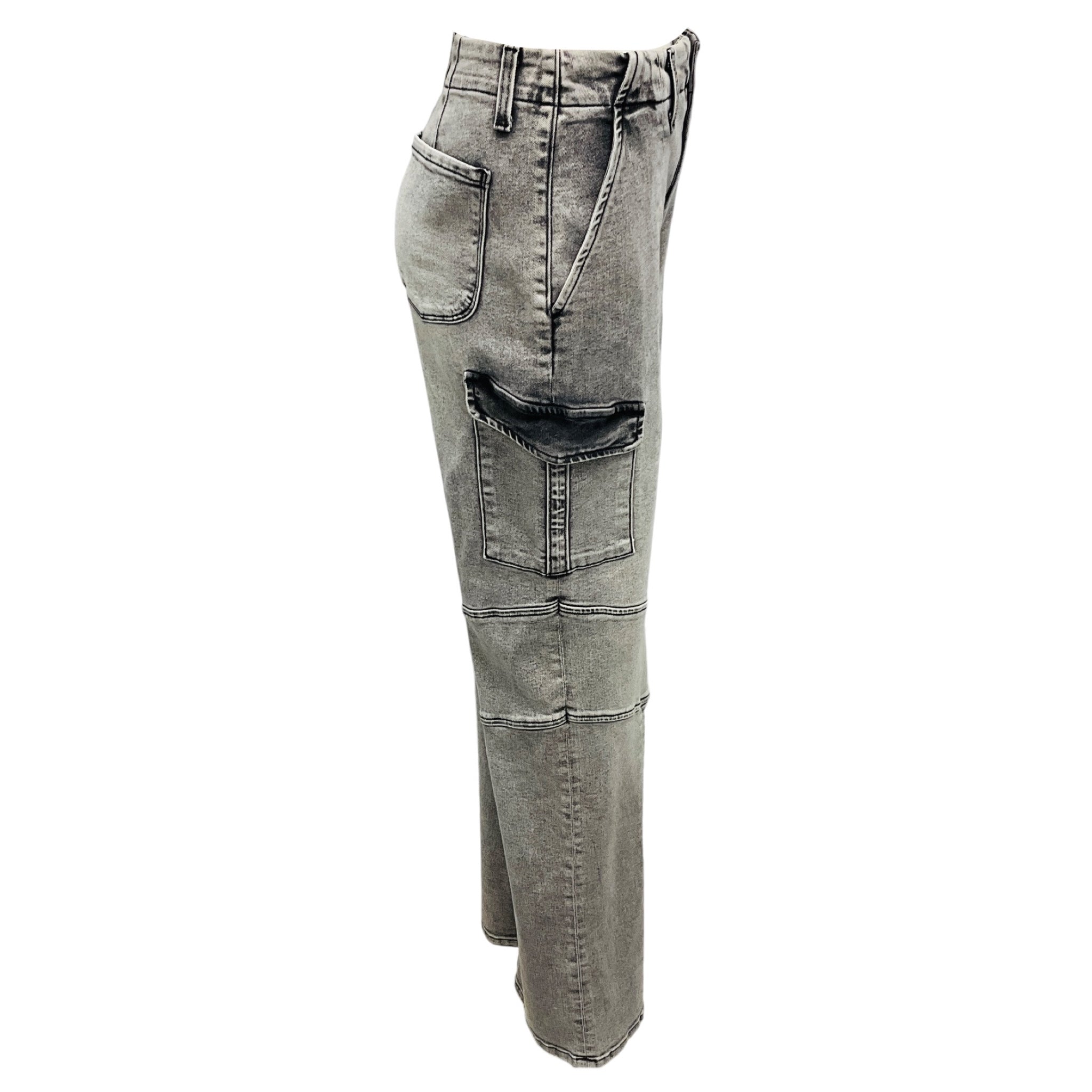L'Agence Clifton Wash Brooklyn High Rise Utility Wide Leg Jeans