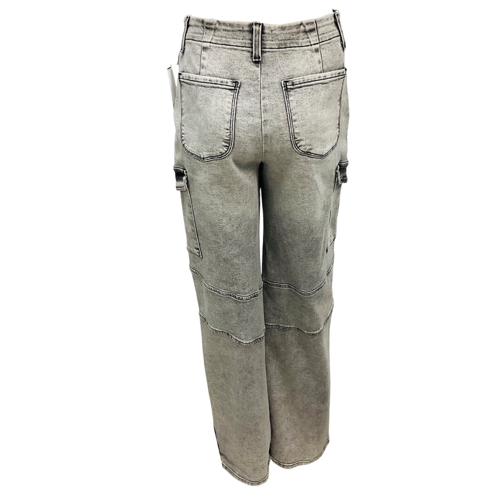 L'Agence Clifton Wash Brooklyn High Rise Utility Wide Leg Jeans