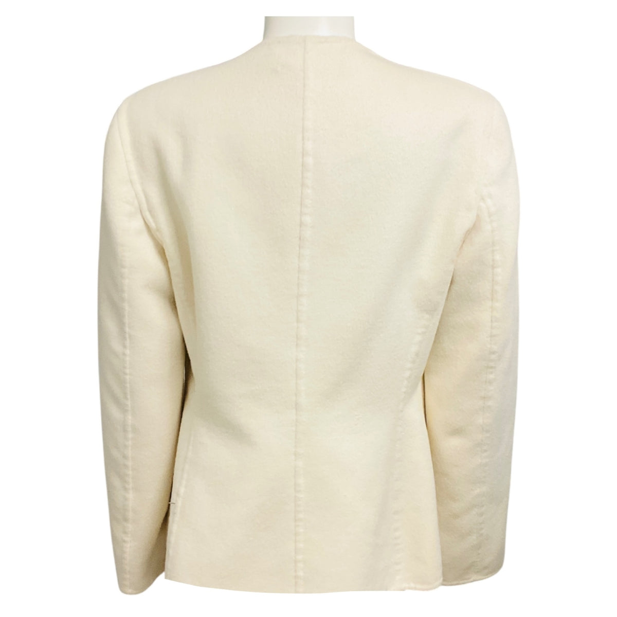 Genny Cream Button Front Angora Jacket