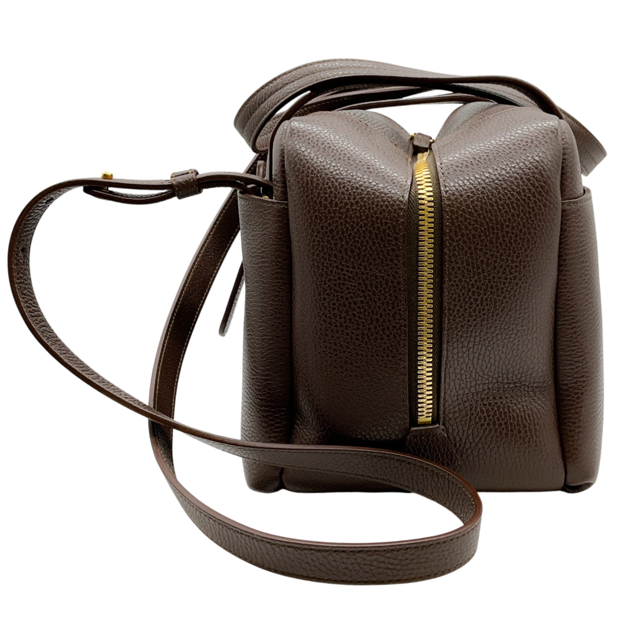 Senreve Brown Pebbled Leather Doctor Bag
