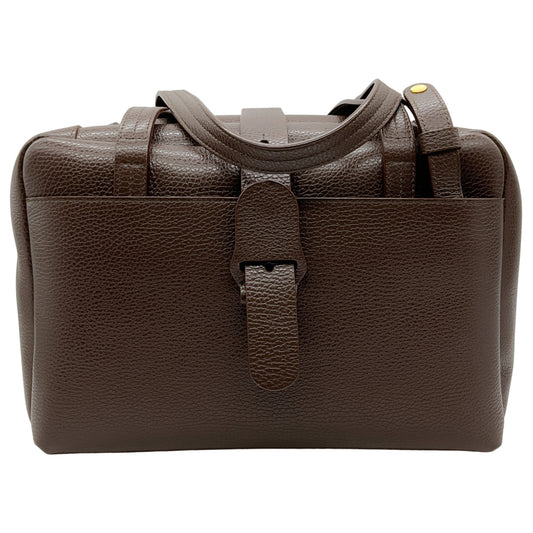 Senreve Brown Pebbled Leather Doctor Bag