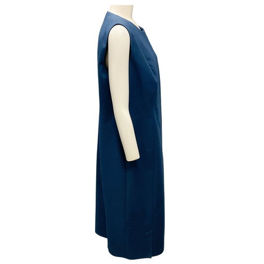 Akris Deep Blue Sleeveless Shift Dress
