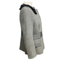 Load image into Gallery viewer, Malo Grey Wool Tweed Jacket with Sequined Collar
