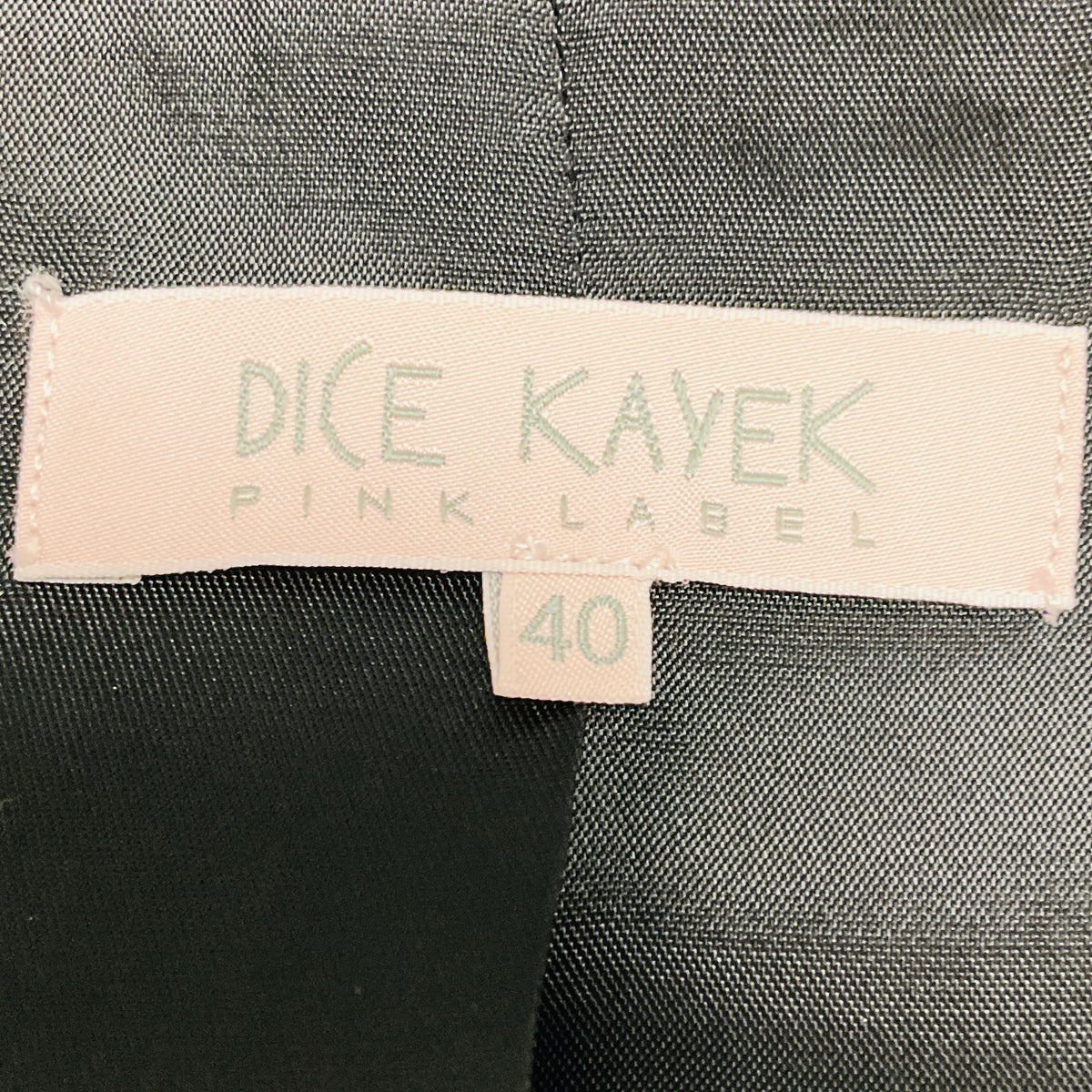 Dice Kayek Pink Label Charcoal Grey Multi Plaid Midi Dress with Bow Belt