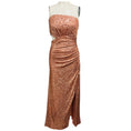 Load image into Gallery viewer, Ramy Brook Rose Gold Grace Sequin Strapless Midi Evening Dress
