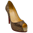Load image into Gallery viewer, Christian Louboutin Bronze Glitter Hyper Prive Pumps

