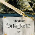 Load image into Gallery viewer, forte_forte Light Blue / Gold Metallic Velvet Riflessi Top
