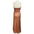 Load image into Gallery viewer, Ramy Brook Rose Gold Grace Sequin Strapless Midi Evening Dress
