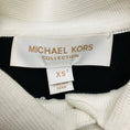 Load image into Gallery viewer, Michael Kors Collection Navy Multi Rugby Stripe Cotton Tie-Waist Polo Dress
