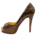 Load image into Gallery viewer, Christian Louboutin Bronze Glitter Hyper Prive Pumps
