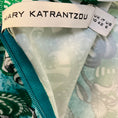 Load image into Gallery viewer, Mary Katrantzou Green / Blue Multi Floral Printed Long Sleeved Stretch Top
