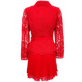 Load image into Gallery viewer, Self-Portrait Red Guipure Lace Dress
